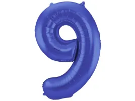 balon-matowy-cyfra-9-niebieska-dziewiec-86cm