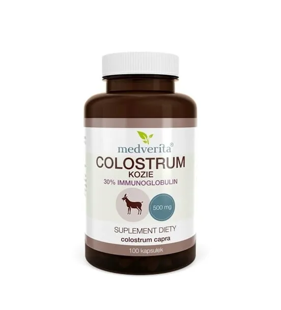 Colostrum Kozie 500 mg kolostrum - 100 kapsułek