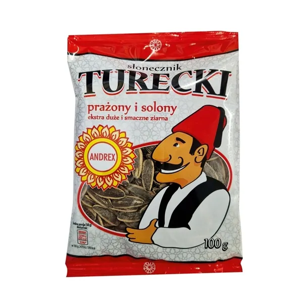 Andrex - Słonecznik turecki prażony i solony 100 g