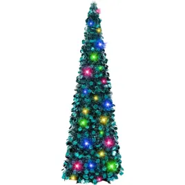 sztuczna-choinka-swiateczna-rozkladana-z-oswietleniem-led-zielona-150cm