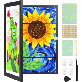 ramka-na-zdjecia-plakaty-rysunki-a3-dla-dzieci-segregator-czarna-34x46-cm