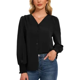 damska-bluzka-koszula-z-dlugim-rekawem-elegancka-v-neck-casual-czarna-s