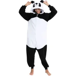 pizama-damska-kombinezon-kigurumi-onesie-panda-wygodna-bialo-czarna-xl