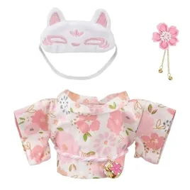 zestaw-ubran-dla-lalki-17cm-plusz-rozowe-japonskie-kimono-ze-spodnica-ubran