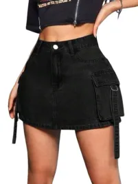 shein-czarna-spodnica-mini-z-kieszeniami-i-paskami-34-1ed