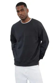 trendyol-man-meska-bluza-z-dlugim-rekawem-melanz-ciemnoszara-m-5da