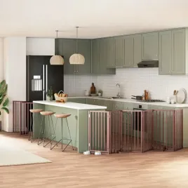 vidaxl-skladana-bramka-dla-psa-z-drzwiami-9-paneli-brazowa-450-cm