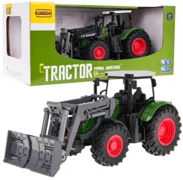 zielony-traktor-ze-spychem