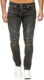 jeansy-meskie-elara-slim-fit-biker-czarne-elastyczne-w42l30