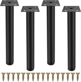 vinest-4-szt-czarne-nozki-meblowe-20-cm-regulowane-metalowe