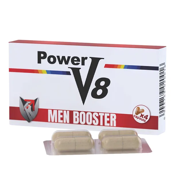Power V8 Tabletki na Potencję Boss wśród Kapsułek na Erekcję 4 szt.