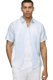 boohooman-meska-koszula-casual-krotki-rekaw-niebiesko-biala-wzory-xl-z3a
