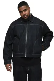 boohooman-meska-kurtka-jeansowa-czarna-zamek-duzy-rozmiar-xxl-z3a