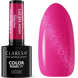 claresa-lakier-hybrydowy-neon-cat-eye-dark-pink-5ml-neonowy-roz-cat-eye