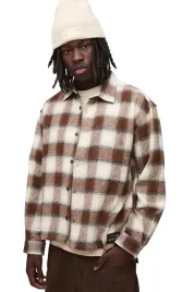 boohooman-meska-koszula-casual-w-brazowo-bezowa-krate-dlugi-rekaw-xs-z3a
