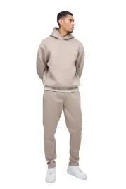 boohooman-meski-komplet-dresowy-bezowy-z-kapturem-dlugi-rekaw-xs-z3a