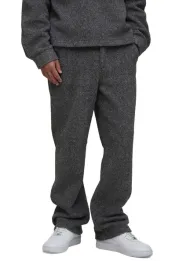 boohooman-szare-spodnie-meskie-proste-z-melanzowej-tkaniny-s-z3a