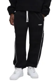 boohooman-czarne-spodnie-dresowe-meskie-z-lampasami-i-nadrukiem-xs-z3a