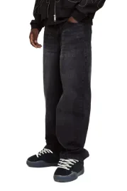 boohooman-meskie-jeansy-proste-czarne-z-przetarciami-dlugie-34-z3a
