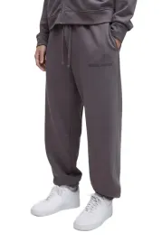boohooman-meskie-spodnie-dresowe-szare-z-nadrukiem-i-mankietem-m-z3a
