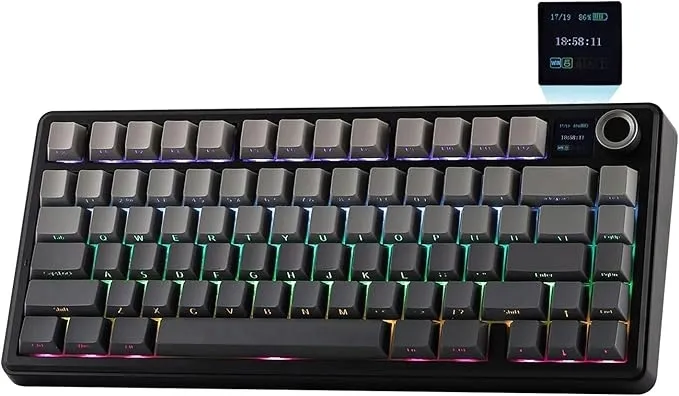 Epomaker x Aula F75 MAX klawiatura gamingowa 75% z ekranem TFT