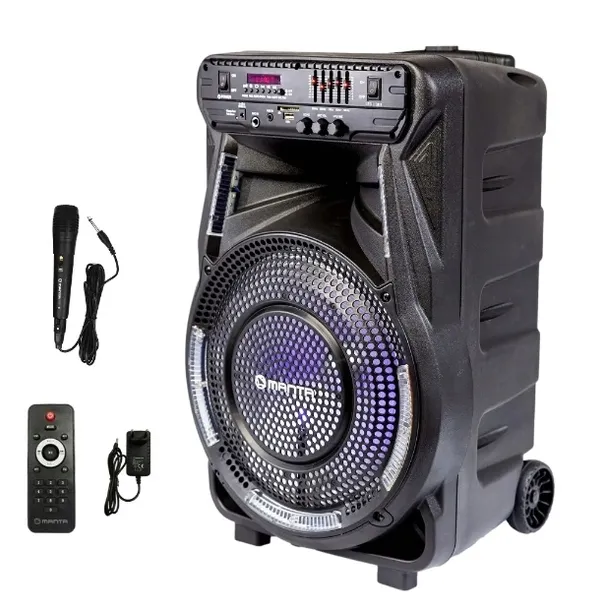 Manta SPK5033 40W Bluetooth Radio FM Mikrofon Karaoke Czarny