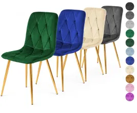 4x-krzesla-tapicerowane-welurowe-pikowane-kolory-glamour-zestaw-sztuk-zloty