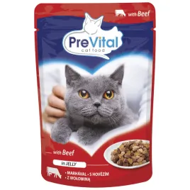 prevital-pelnoporcjowa-karma-saszetki-dla-kota-z-wolowina-galaretka-100g