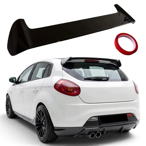Lotka FIAT BRAVO 2004-2012 Spoiler Czarny Połysk Dokładka Klapy Spojler