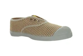 bensimon-trampki-damskie-w-paski-bialo-musztardowe-wsuwane-36-3cc