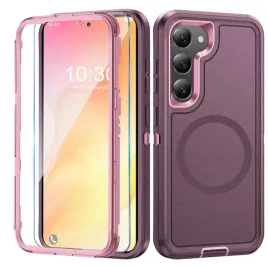 etui-samsung-galaxy-s23-plus-fioletowe-z-folia-ochronna-magnetyczne