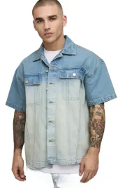boohooman-meska-koszula-casual-jeans-krotki-rekaw-dwukolorowa-s-z3a