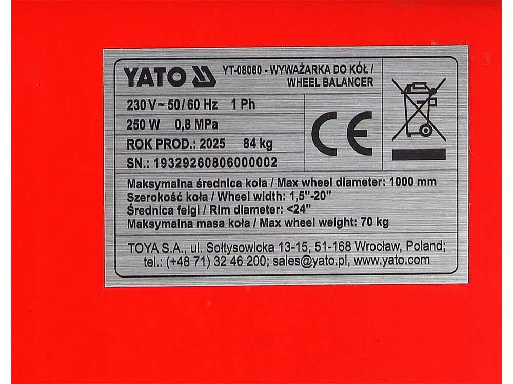 wywazarka-automatyczna-do-kol-osobowych-samochodowych-yato-1000mm-250w-9-s-stan-nowy