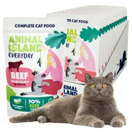 animal-island-everyday-mokra-karma-dla-kota-saszetki-wolowina-12x85g