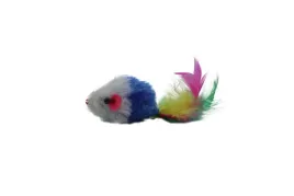 uniq-pets-zabawka-dla-kota-pluszowa-mysz-z-piorkiem-9cm