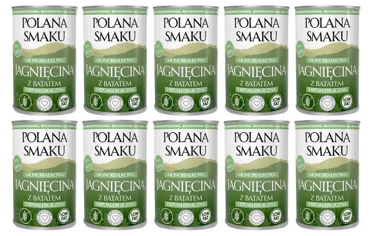 POLANA SMAKU Jagnięcina z batatem 10x400g karma monoproteinowa dla psa