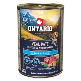 ontario-adult-pate-z-cieleciny-ze-smakiem-kurkumy-400g-karma-mokra-dla-psa