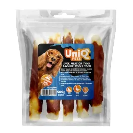 uniq-pets-gruby-paluch-ze-skory-wolowej-z-kaczka-20-cm-500g