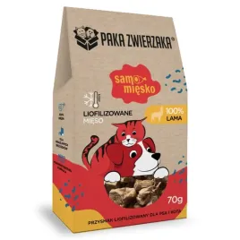 paka-zwierzaka-samo-miesko-przysmak-liofilizowany-lama-70g