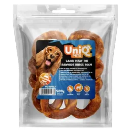 uniq-pets-ring-ze-skory-wolowej-z-jagniecina-10cm-500g-przysmaki-dla-psa