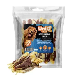 uniq-pets-przysmaki-dla-psa-meaty-500g-uszy-krolicze-faszerowane-wolowina