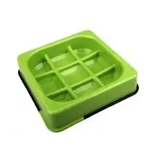 m-pets-waffle-slow-bowl-zielona-miska-spowalniajaca