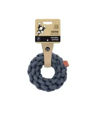 m-pets-coto-ring-13-cm-szary-bawelniana-zabawka-dla-psa