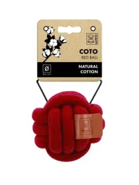 m-pets-coto-ball-9-5-cm-czerwona-bawelniana-zabawka-dla-psa