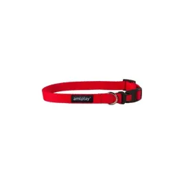 amiplay-obroza-regulowana-z-blokada-basic-xl-czerwona-45-70x-25