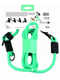 m-pets-gentle-dog-smycz-regulowana-dla-psa-hands-free-zielona