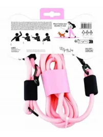 m-pets-gentle-dog-smycz-regulowana-dla-psa-hands-free-rozowa