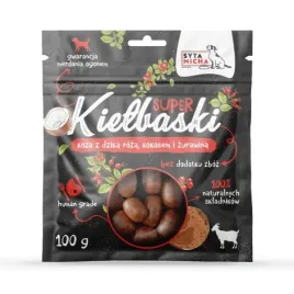 syta-micha-super-kielbaski-z-koza-dzika-roza-i-kokosem-100g