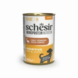 schesir-monoprotein-sensitive-hip-and-joint-jelen-400g-karma-mokra-dla-psa