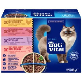 optivital-pelnoporcjowa-karma-kocia-saszetki-jedzenie-dla-kota-mix-85g-x12
